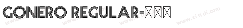 Gonero Regular字体转换